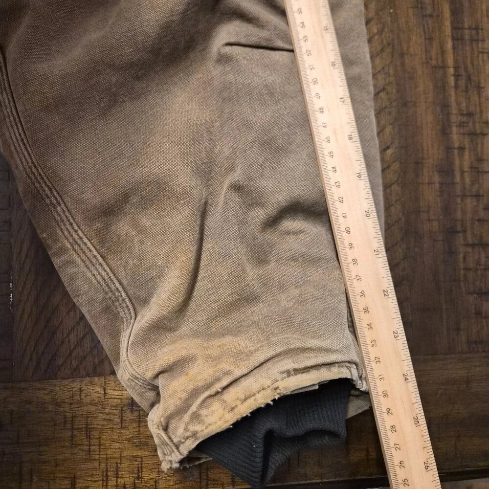 Vintage Carhartt C26 CHT Chore Coat Size 4XL Made In USA Duck Jacket Faded Brown - Picture 15 of 16